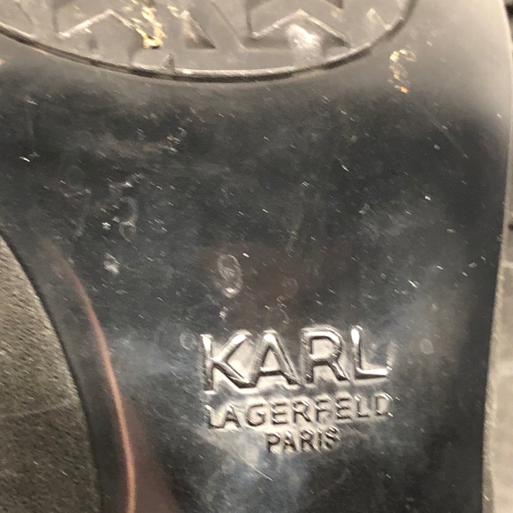 Karl Lagerfeld Suede Heels - Picture 6 of 7